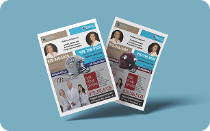 Two business flyers mockup