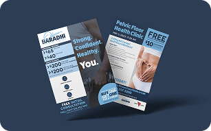 Modern business flyer layout