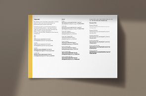 Contact and service info list